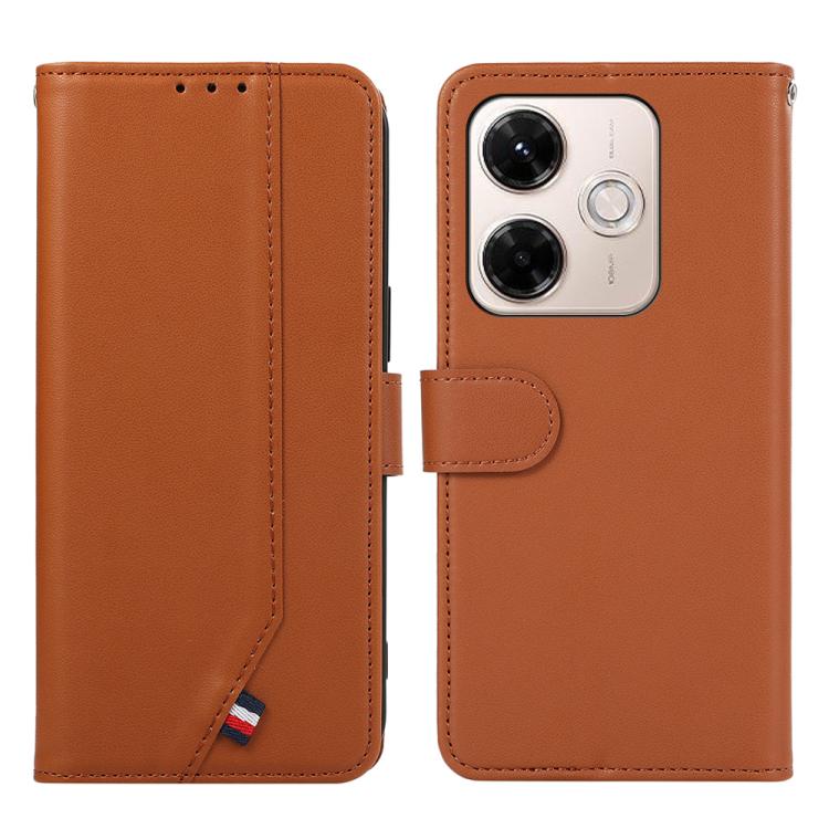 ABEEL Delicate Texture Splicing RFID Leather Phone Case, For Redmi Note 17 4G Global 169.7mm, For Redmi K100 Pro Max/Poco F9 Ultra 5G, For Redmi K100 Pro 5G/Poco F9 Pro 5G, For Redmi 17 5G / 4G Global 170mm, For Redmi A7 Pro 171mm/Poco C85x 5G         ...