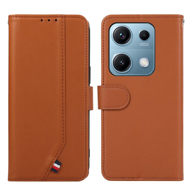 ABEEL Delicate Texture Splicing RFID Leather Phone Case, For Redmi A5 4G 171.7mm / Poco C71, For Redmi Note 14s, For Redmi Note 14 4G 164.84mm, For Redmi Turbo 4 Pro
