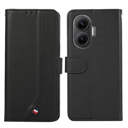 ABEEL Delicate Texture Splicing RFID Leather Phone Case, For Redmi A5 4G 171.7mm / Poco C71, For Redmi Note 14s, For Redmi Note 14 4G 164.84mm, For Redmi Turbo 4 Pro