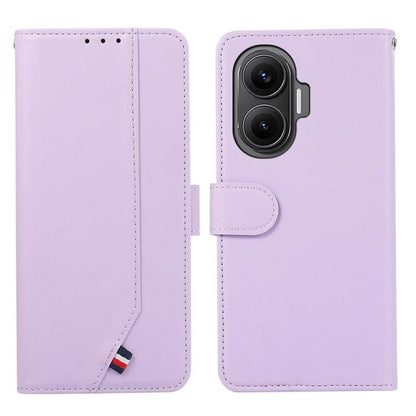 ABEEL Delicate Texture Splicing RFID Leather Phone Case, For Redmi A5 4G 171.7mm / Poco C71, For Redmi Note 14s, For Redmi Note 14 4G 164.84mm, For Redmi Turbo 4 Pro