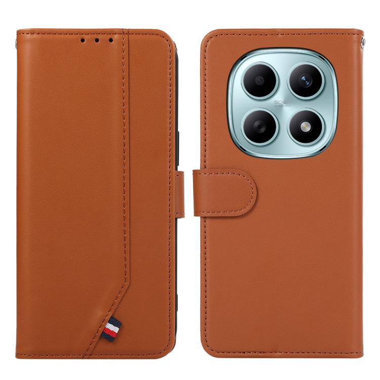 ABEEL Delicate Texture Splicing RFID Leather Phone Case, For Redmi Note 17 4G Global 169.7mm, For Redmi K100 Pro Max/Poco F9 Ultra 5G, For Redmi K100 Pro 5G/Poco F9 Pro 5G, For Redmi 17 5G / 4G Global 170mm, For Redmi A7 Pro 171mm/Poco C85x 5G         ...