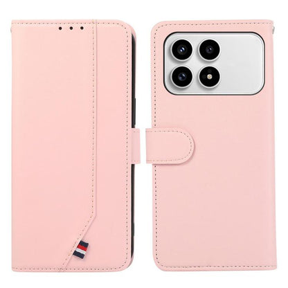 ABEEL Delicate Texture Splicing RFID Leather Phone Case, For Redmi Note 17 4G Global 169.7mm, For Redmi K100 Pro Max/Poco F9 Ultra 5G, For Redmi K100 Pro 5G/Poco F9 Pro 5G, For Redmi 17 5G / 4G Global 170mm, For Redmi A7 Pro 171mm/Poco C85x 5G         ...