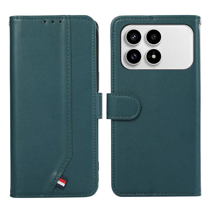 ABEEL Delicate Texture Splicing RFID Leather Phone Case, For Redmi Note 17 4G Global 169.7mm, For Redmi K100 Pro Max/Poco F9 Ultra 5G, For Redmi K100 Pro 5G/Poco F9 Pro 5G, For Redmi 17 5G / 4G Global 170mm, For Redmi A7 Pro 171mm/Poco C85x 5G         ...