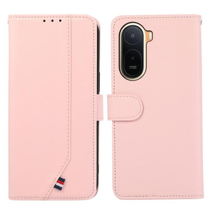 ABEEL Delicate Texture Splicing RFID Leather Phone Case, For Redmi Note 17 4G Global 169.7mm, For Redmi K100 Pro Max/Poco F9 Ultra 5G, For Redmi K100 Pro 5G/Poco F9 Pro 5G, For Redmi 17 5G / 4G Global 170mm, For Redmi A7 Pro 171mm/Poco C85x 5G         ...