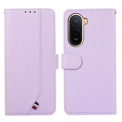 ABEEL Delicate Texture Splicing RFID Leather Phone Case, For Redmi Note 17 4G Global 169.7mm, For Redmi K100 Pro Max/Poco F9 Ultra 5G, For Redmi K100 Pro 5G/Poco F9 Pro 5G, For Redmi 17 5G / 4G Global 170mm, For Redmi A7 Pro 171mm/Poco C85x 5G         ...