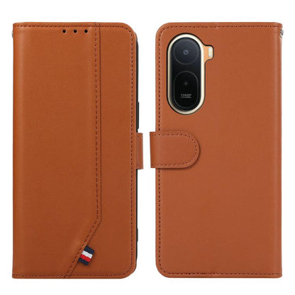ABEEL Delicate Texture Splicing RFID Leather Phone Case, For Redmi Note 17 4G Global 169.7mm, For Redmi K100 Pro Max/Poco F9 Ultra 5G, For Redmi K100 Pro 5G/Poco F9 Pro 5G, For Redmi 17 5G / 4G Global 170mm, For Redmi A7 Pro 171mm/Poco C85x 5G         ...