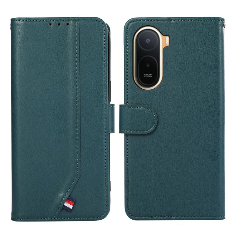 ABEEL Delicate Texture Splicing RFID Leather Phone Case, For Redmi Note 17 4G Global 169.7mm, For Redmi K100 Pro Max/Poco F9 Ultra 5G, For Redmi K100 Pro 5G/Poco F9 Pro 5G, For Redmi 17 5G / 4G Global 170mm, For Redmi A7 Pro 171mm/Poco C85x 5G         ...