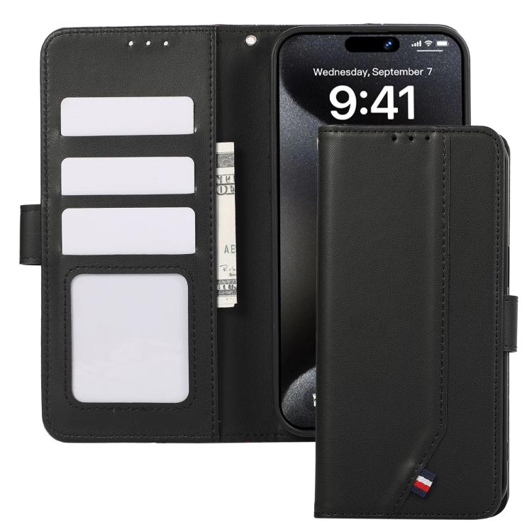 ABEEL Delicate Texture Splicing RFID Leather Phone Case, For Redmi Note 17 4G Global 169.7mm, For Redmi K100 Pro Max/Poco F9 Ultra 5G, For Redmi K100 Pro 5G/Poco F9 Pro 5G, For Redmi 17 5G / 4G Global 170mm, For Redmi A7 Pro 171mm/Poco C85x 5G         ...