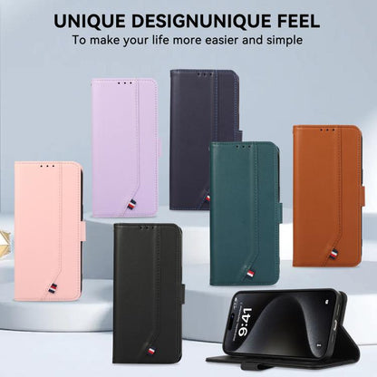 ABEEL Delicate Texture Splicing RFID Leather Phone Case, For Redmi Note 17 4G Global 169.7mm, For Redmi K100 Pro Max/Poco F9 Ultra 5G, For Redmi K100 Pro 5G/Poco F9 Pro 5G, For Redmi 17 5G / 4G Global 170mm, For Redmi A7 Pro 171mm/Poco C85x 5G         ...