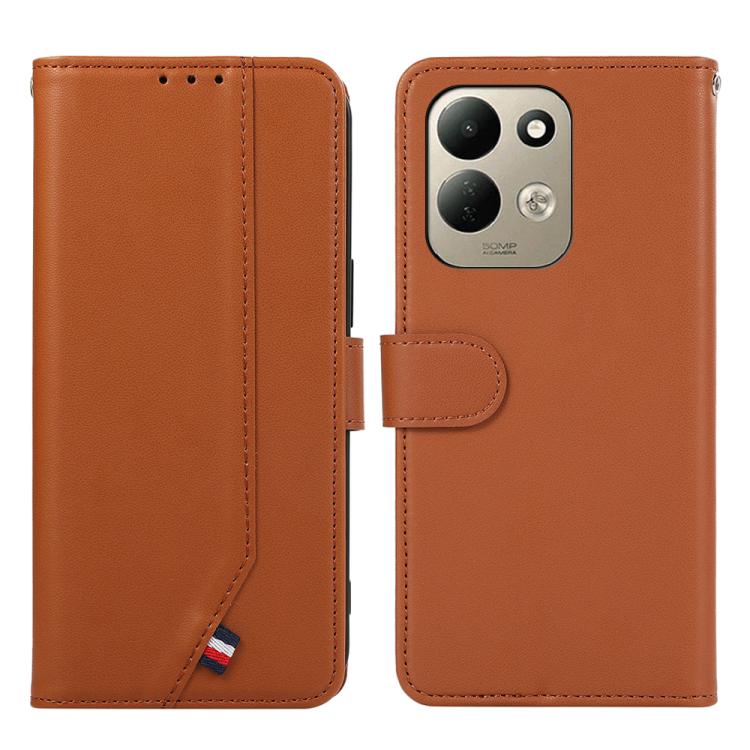 ABEEL Delicate Texture Splicing RFID Leather Phone Case, For Redmi Note 17 4G Global 169.7mm, For Redmi K100 Pro Max/Poco F9 Ultra 5G, For Redmi K100 Pro 5G/Poco F9 Pro 5G, For Redmi 17 5G / 4G Global 170mm, For Redmi A7 Pro 171mm/Poco C85x 5G         ...