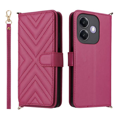 Multifunctional 6-Card Slots Leather Phone Case with Wrist Strap, For OPPO Reno13 F 4G / 5G, For OPPO A3X 5G / 4G / A3 5G / 4G Global, For OPPO Reno12 Pro 5G Global, For OPPO Reno12 5G Global