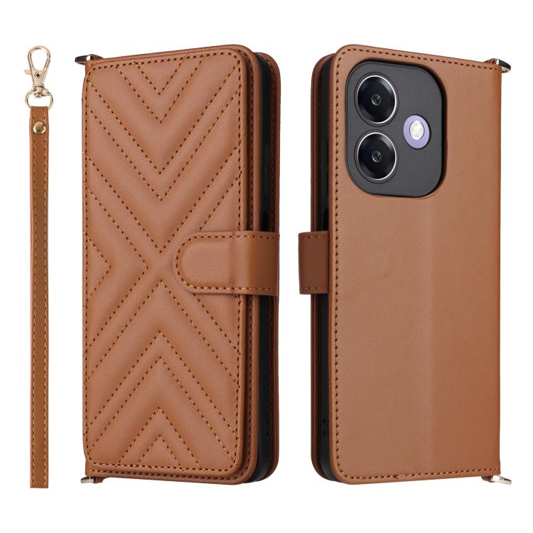 Multifunctional 6-Card Slots Leather Phone Case with Wrist Strap, For OPPO Reno13 F 4G / 5G, For OPPO A3X 5G / 4G / A3 5G / 4G Global, For OPPO Reno12 Pro 5G Global, For OPPO Reno12 5G Global