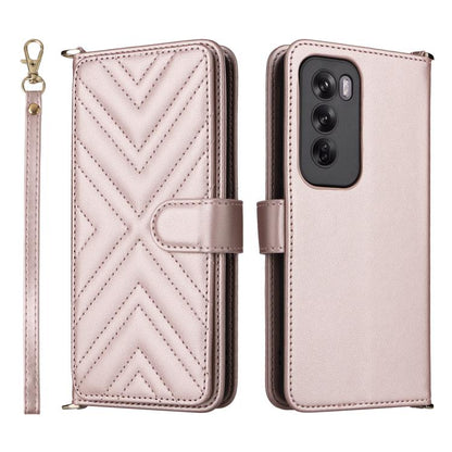 Multifunctional 6-Card Slots Leather Phone Case with Wrist Strap, For OPPO Reno13 F 4G / 5G, For OPPO A3X 5G / 4G / A3 5G / 4G Global, For OPPO Reno12 Pro 5G Global, For OPPO Reno12 5G Global