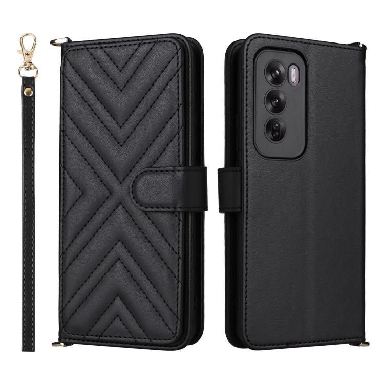 Multifunctional 6-Card Slots Leather Phone Case with Wrist Strap, For OPPO Reno13 F 4G / 5G, For OPPO A3X 5G / 4G / A3 5G / 4G Global, For OPPO Reno12 Pro 5G Global, For OPPO Reno12 5G Global