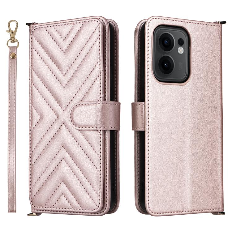 Multifunctional 6-Card Slots Leather Phone Case with Wrist Strap, For OPPO Reno13 F 4G / 5G, For OPPO A3X 5G / 4G / A3 5G / 4G Global, For OPPO Reno12 Pro 5G Global, For OPPO Reno12 5G Global