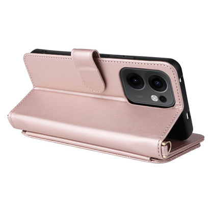 Multifunctional 6-Card Slots Leather Phone Case with Wrist Strap, For OPPO Reno13 F 4G / 5G, For OPPO A3X 5G / 4G / A3 5G / 4G Global, For OPPO Reno12 Pro 5G Global, For OPPO Reno12 5G Global