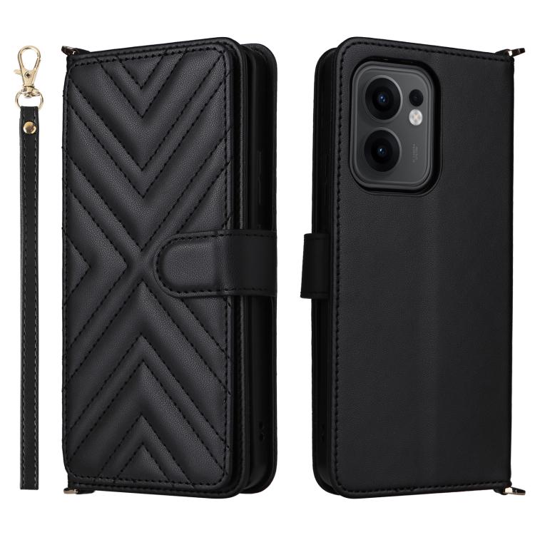 Multifunctional 6-Card Slots Leather Phone Case with Wrist Strap, For OPPO Reno13 F 4G / 5G, For OPPO A3X 5G / 4G / A3 5G / 4G Global, For OPPO Reno12 Pro 5G Global, For OPPO Reno12 5G Global