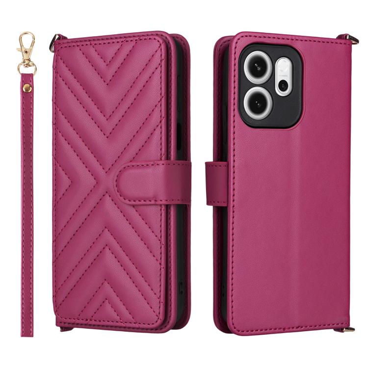Multifunctional 6-Card Slots Leather Phone Case with Wrist Strap, For OPPO Reno15 A 5G / Reno15 F 5G, For OPPO Reno15 Pro Max 5G Global, For OPPO A6x 5G / 4G / A6 5G Global, For OPPO Reno15 Pro 5G Global, For OPPO Reno15 5G Global                      ...
