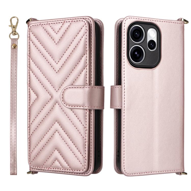 Multifunctional 6-Card Slots Leather Phone Case with Wrist Strap, For OPPO Reno15 A 5G / Reno15 F 5G, For OPPO Reno15 Pro Max 5G Global, For OPPO A6x 5G / 4G / A6 5G Global, For OPPO Reno15 Pro 5G Global, For OPPO Reno15 5G Global                      ...