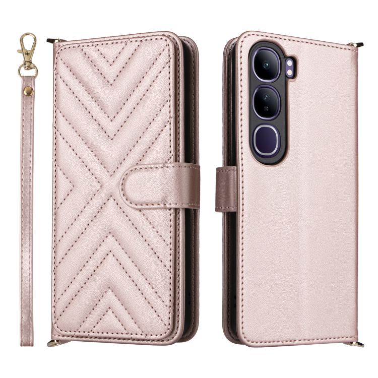 Multifunctional 6-Card Slots Leather Phone Case with Wrist Strap, For vivo X300 FE / S50 Pro mini, For vivo Y21 5G 2026 / Y05 4G, For vivo V70 FE 5G, For vivo V70 5G / V70 Elite 5G, For vivo Y31d 4G / Y500i 5G, For vivo X300 Ultra, For vivo Y31 5G / Y2...