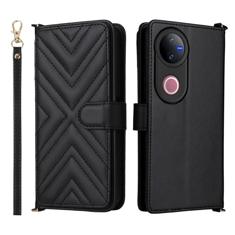 Multifunctional 6-Card Slots Leather Phone Case with Wrist Strap, For vivo X300 FE / S50 Pro mini, For vivo Y21 5G 2026 / Y05 4G, For vivo V70 FE 5G, For vivo V70 5G / V70 Elite 5G, For vivo Y31d 4G / Y500i 5G, For vivo X300 Ultra, For vivo Y31 5G / Y2...