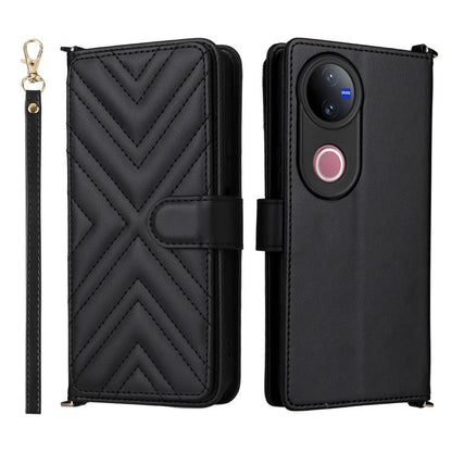 Multifunctional 6-Card Slots Leather Phone Case with Wrist Strap, For vivo X300 FE / S50 Pro mini, For vivo Y21 5G 2026 / Y05 4G, For vivo V70 FE 5G, For vivo V70 5G / V70 Elite 5G, For vivo Y31d 4G / Y500i 5G, For vivo X300 Ultra, For vivo Y31 5G / Y2...