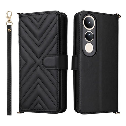 Multifunctional 6-Card Slots Leather Phone Case with Wrist Strap, For vivo X300 FE / S50 Pro mini, For vivo Y21 5G 2026 / Y05 4G, For vivo V70 FE 5G, For vivo V70 5G / V70 Elite 5G, For vivo Y31d 4G / Y500i 5G, For vivo X300 Ultra, For vivo Y31 5G / Y2...