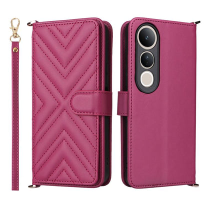 Multifunctional 6-Card Slots Leather Phone Case with Wrist Strap, For vivo X300 FE / S50 Pro mini, For vivo Y21 5G 2026 / Y05 4G, For vivo V70 FE 5G, For vivo V70 5G / V70 Elite 5G, For vivo Y31d 4G / Y500i 5G, For vivo X300 Ultra, For vivo Y31 5G / Y2...
