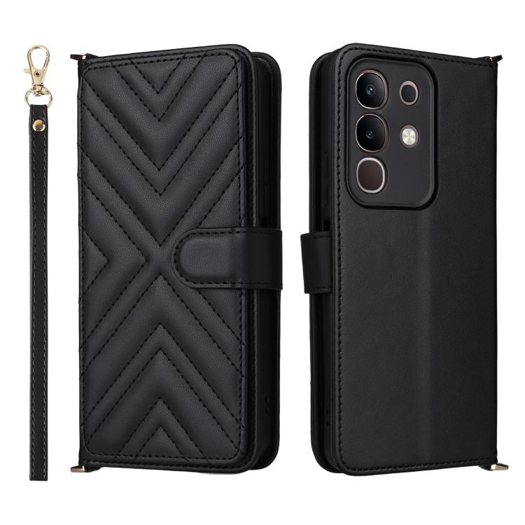 Multifunctional 6-Card Slots Leather Phone Case with Wrist Strap, For vivo X300 FE / S50 Pro mini, For vivo Y21 5G 2026 / Y05 4G, For vivo V70 FE 5G, For vivo V70 5G / V70 Elite 5G, For vivo Y31d 4G / Y500i 5G, For vivo X300 Ultra, For vivo Y31 5G / Y2...