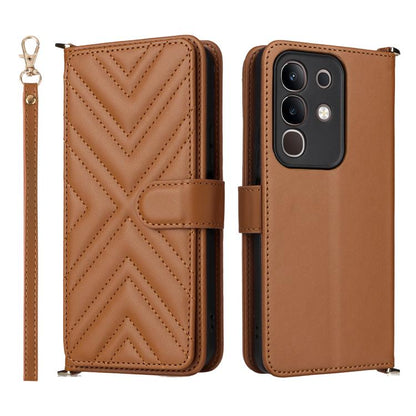 Multifunctional 6-Card Slots Leather Phone Case with Wrist Strap, For vivo X300 FE / S50 Pro mini, For vivo Y21 5G 2026 / Y05 4G, For vivo V70 FE 5G, For vivo V70 5G / V70 Elite 5G, For vivo Y31d 4G / Y500i 5G, For vivo X300 Ultra, For vivo Y31 5G / Y2...