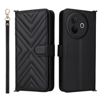 Multifunctional 6-Card Slots Leather Phone Case with Wrist Strap, For vivo X300 FE / S50 Pro mini, For vivo Y21 5G 2026 / Y05 4G, For vivo V70 FE 5G, For vivo V70 5G / V70 Elite 5G, For vivo Y31d 4G / Y500i 5G, For vivo X300 Ultra, For vivo Y31 5G / Y2...