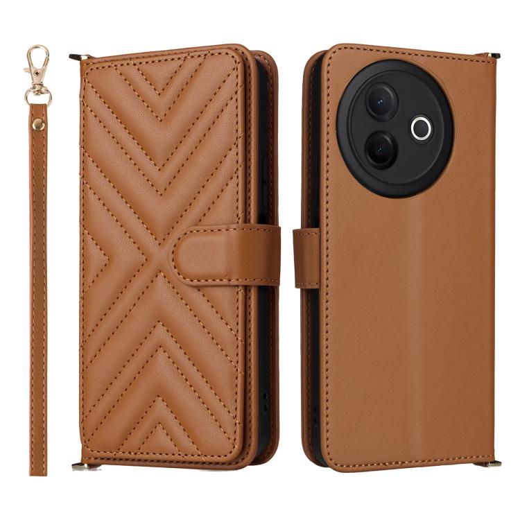 Multifunctional 6-Card Slots Leather Phone Case with Wrist Strap, For vivo X300 FE / S50 Pro mini, For vivo Y21 5G 2026 / Y05 4G, For vivo V70 FE 5G, For vivo V70 5G / V70 Elite 5G, For vivo Y31d 4G / Y500i 5G, For vivo X300 Ultra, For vivo Y31 5G / Y2...