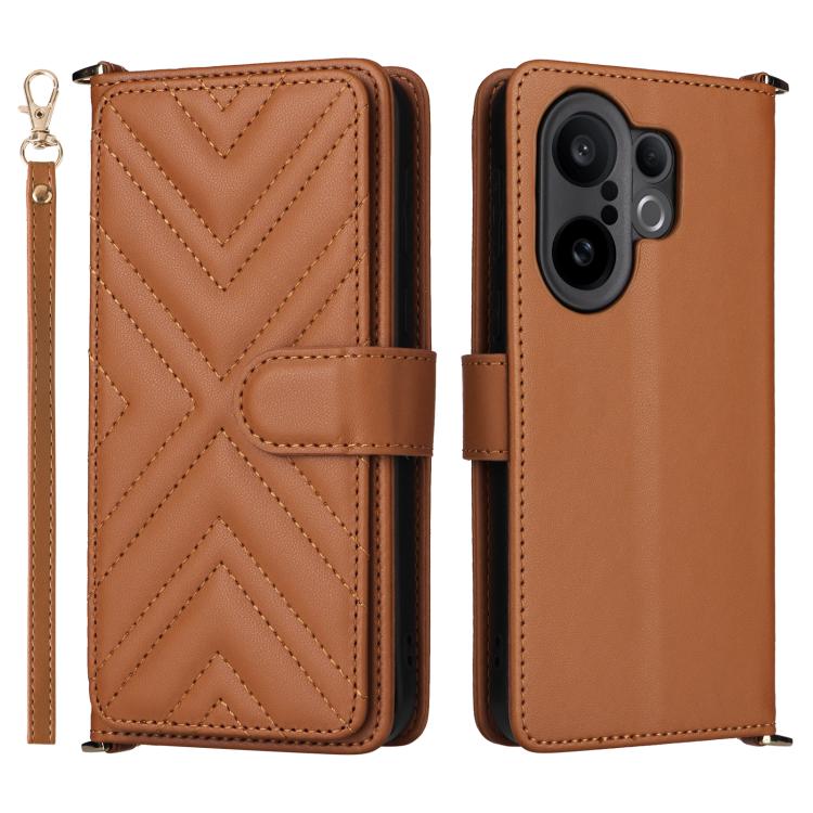 Multifunctional 6-Card Slots Leather Phone Case with Wrist Strap, For vivo X300 FE / S50 Pro mini, For vivo Y21 5G 2026 / Y05 4G, For vivo V70 FE 5G, For vivo V70 5G / V70 Elite 5G, For vivo Y31d 4G / Y500i 5G, For vivo X300 Ultra, For vivo Y31 5G / Y2...