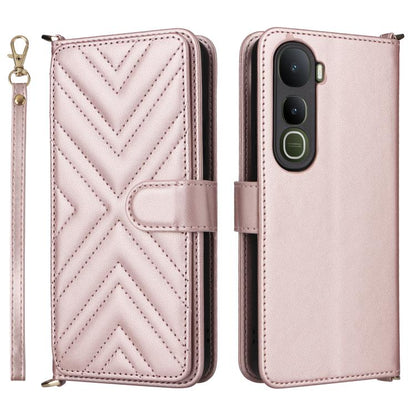 Multifunctional 6-Card Slots Leather Phone Case with Wrist Strap, For vivo X300 FE / S50 Pro mini, For vivo Y21 5G 2026 / Y05 4G, For vivo V70 FE 5G, For vivo V70 5G / V70 Elite 5G, For vivo Y31d 4G / Y500i 5G, For vivo X300 Ultra, For vivo Y31 5G / Y2...