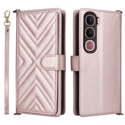 Multifunctional 6-Card Slots Leather Phone Case with Wrist Strap, For vivo X300 FE / S50 Pro mini, For vivo Y21 5G 2026 / Y05 4G, For vivo V70 FE 5G, For vivo V70 5G / V70 Elite 5G, For vivo Y31d 4G / Y500i 5G, For vivo X300 Ultra, For vivo Y31 5G / Y2...