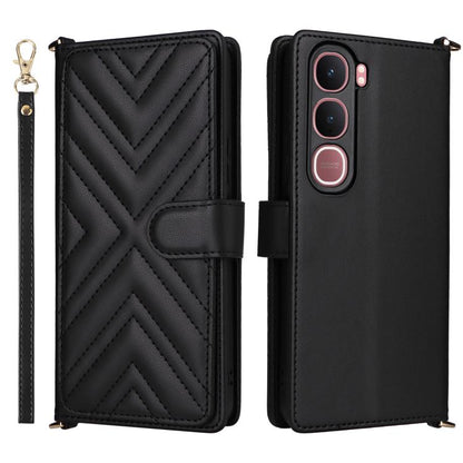 Multifunctional 6-Card Slots Leather Phone Case with Wrist Strap, For vivo X300 FE / S50 Pro mini, For vivo Y21 5G 2026 / Y05 4G, For vivo V70 FE 5G, For vivo V70 5G / V70 Elite 5G, For vivo Y31d 4G / Y500i 5G, For vivo X300 Ultra, For vivo Y31 5G / Y2...