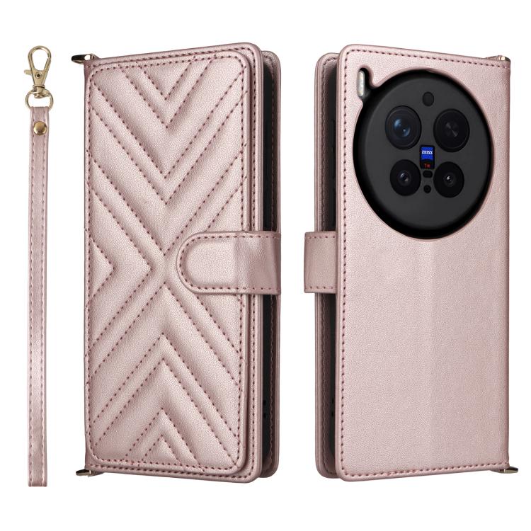 Multifunctional 6-Card Slots Leather Phone Case with Wrist Strap, For vivo X300 FE / S50 Pro mini, For vivo Y21 5G 2026 / Y05 4G, For vivo V70 FE 5G, For vivo V70 5G / V70 Elite 5G, For vivo Y31d 4G / Y500i 5G, For vivo X300 Ultra, For vivo Y31 5G / Y2...