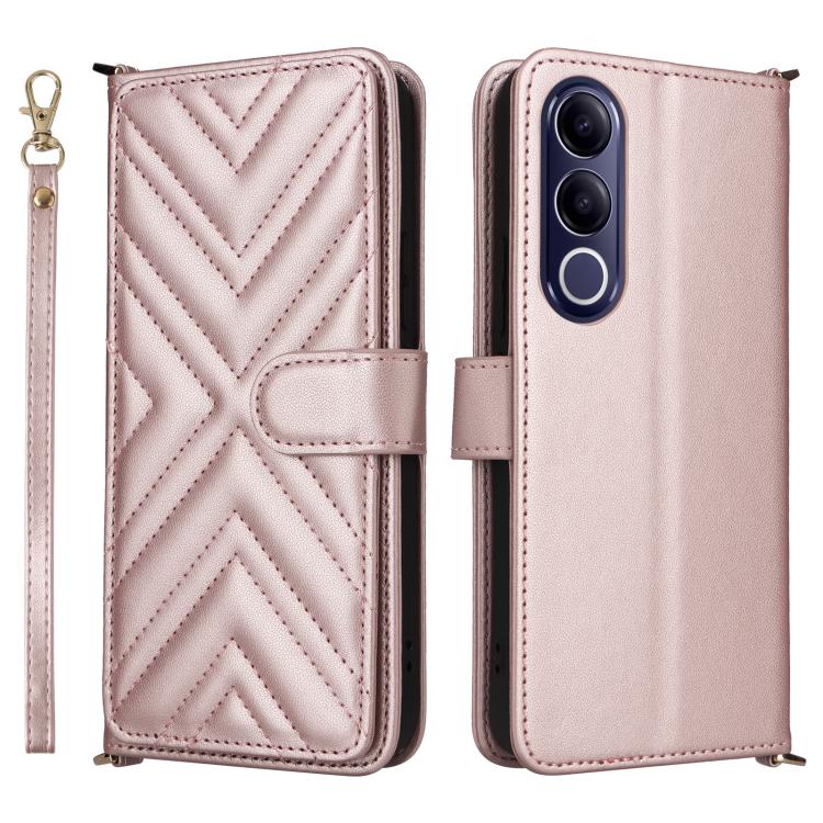 Multifunctional 6-Card Slots Leather Phone Case with Wrist Strap, For vivo X300 FE / S50 Pro mini, For vivo Y21 5G 2026 / Y05 4G, For vivo V70 FE 5G, For vivo V70 5G / V70 Elite 5G, For vivo Y31d 4G / Y500i 5G, For vivo X300 Ultra, For vivo Y31 5G / Y2...