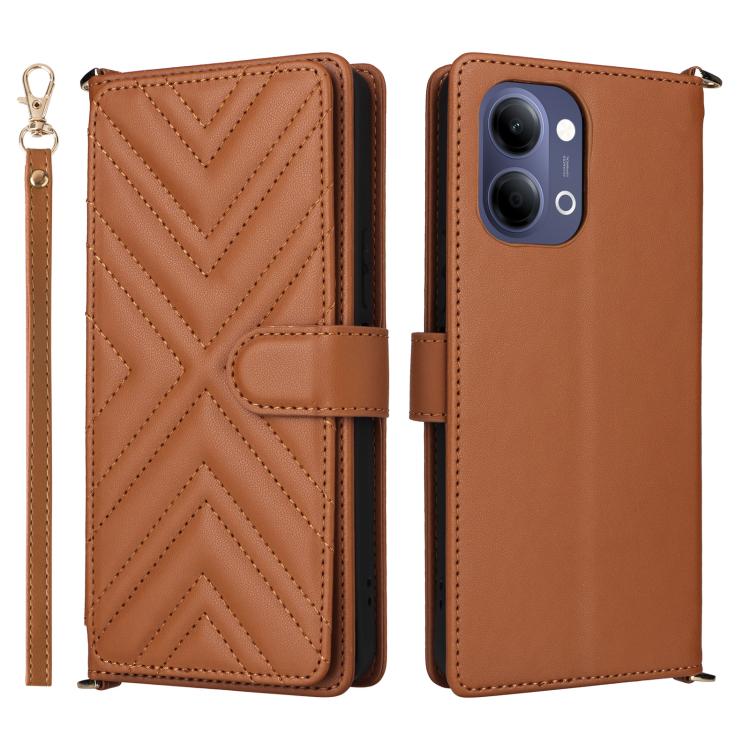 Multifunctional 6-Card Slots Leather Phone Case with Wrist Strap, For vivo X300 FE / S50 Pro mini, For vivo Y21 5G 2026 / Y05 4G, For vivo V70 FE 5G, For vivo V70 5G / V70 Elite 5G, For vivo Y31d 4G / Y500i 5G, For vivo X300 Ultra, For vivo Y31 5G / Y2...