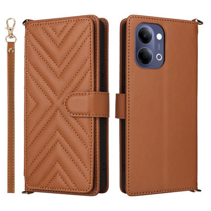Multifunctional 6-Card Slots Leather Phone Case with Wrist Strap, For vivo X300 FE / S50 Pro mini, For vivo Y21 5G 2026 / Y05 4G, For vivo V70 FE 5G, For vivo V70 5G / V70 Elite 5G, For vivo Y31d 4G / Y500i 5G, For vivo X300 Ultra, For vivo Y31 5G / Y2...