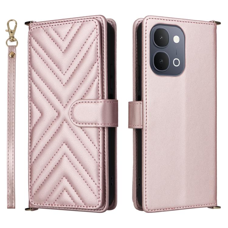 Multifunctional 6-Card Slots Leather Phone Case with Wrist Strap, For vivo X300 FE / S50 Pro mini, For vivo Y21 5G 2026 / Y05 4G, For vivo V70 FE 5G, For vivo V70 5G / V70 Elite 5G, For vivo Y31d 4G / Y500i 5G, For vivo X300 Ultra, For vivo Y31 5G / Y2...