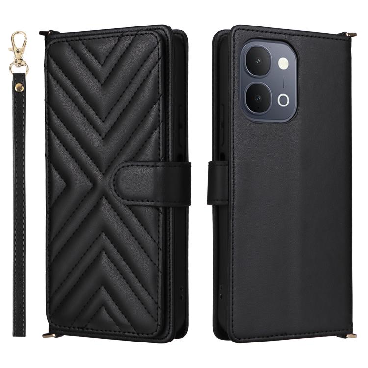 Multifunctional 6-Card Slots Leather Phone Case with Wrist Strap, For vivo X300 FE / S50 Pro mini, For vivo Y21 5G 2026 / Y05 4G, For vivo V70 FE 5G, For vivo V70 5G / V70 Elite 5G, For vivo Y31d 4G / Y500i 5G, For vivo X300 Ultra, For vivo Y31 5G / Y2...