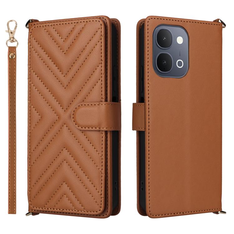 Multifunctional 6-Card Slots Leather Phone Case with Wrist Strap, For vivo X300 FE / S50 Pro mini, For vivo Y21 5G 2026 / Y05 4G, For vivo V70 FE 5G, For vivo V70 5G / V70 Elite 5G, For vivo Y31d 4G / Y500i 5G, For vivo X300 Ultra, For vivo Y31 5G / Y2...