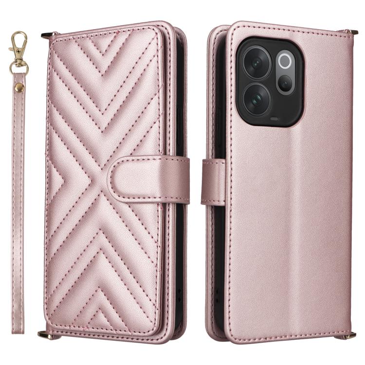 Multifunctional 6-Card Slots Leather Phone Case with Wrist Strap, For vivo X300 FE / S50 Pro mini, For vivo Y21 5G 2026 / Y05 4G, For vivo V70 FE 5G, For vivo V70 5G / V70 Elite 5G, For vivo Y31d 4G / Y500i 5G, For vivo X300 Ultra, For vivo Y31 5G / Y2...