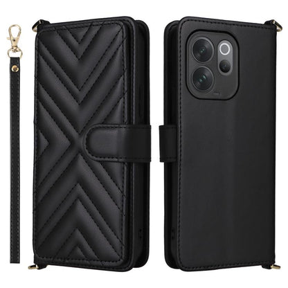 Multifunctional 6-Card Slots Leather Phone Case with Wrist Strap, For vivo X300 FE / S50 Pro mini, For vivo Y21 5G 2026 / Y05 4G, For vivo V70 FE 5G, For vivo V70 5G / V70 Elite 5G, For vivo Y31d 4G / Y500i 5G, For vivo X300 Ultra, For vivo Y31 5G / Y2...