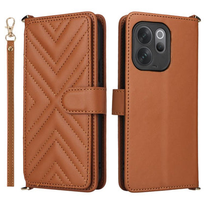 Multifunctional 6-Card Slots Leather Phone Case with Wrist Strap, For vivo X300 FE / S50 Pro mini, For vivo Y21 5G 2026 / Y05 4G, For vivo V70 FE 5G, For vivo V70 5G / V70 Elite 5G, For vivo Y31d 4G / Y500i 5G, For vivo X300 Ultra, For vivo Y31 5G / Y2...