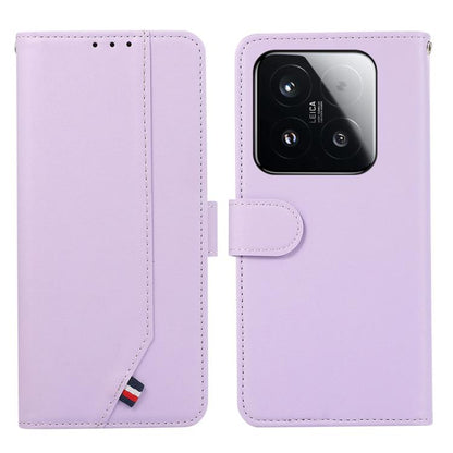 ABEEL Delicate Texture Splicing RFID Leather Phone Case, For Xiaomi 17T Pro 5G, For Xiaomi 17T 5G, For Redmi Turbo 5 Max / Poco X8 Pro Max, For Redmi Turbo 5 5G / Poco X8 Pro 5G, For Xiaomi Poco F8 Ultra 5G, For Xiaomi 17 Pro Max, For Xiaomi 17 Pro    ...