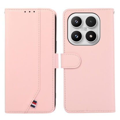 ABEEL Delicate Texture Splicing RFID Leather Phone Case, For Xiaomi 17T Pro 5G, For Xiaomi 17T 5G, For Redmi Turbo 5 Max / Poco X8 Pro Max, For Redmi Turbo 5 5G / Poco X8 Pro 5G, For Xiaomi Poco F8 Ultra 5G, For Xiaomi 17 Pro Max, For Xiaomi 17 Pro    ...