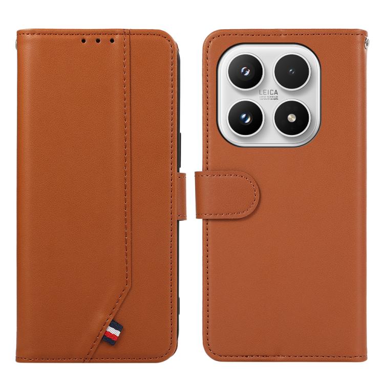 ABEEL Delicate Texture Splicing RFID Leather Phone Case, For Xiaomi 17T Pro 5G, For Xiaomi 17T 5G, For Redmi Turbo 5 Max / Poco X8 Pro Max, For Redmi Turbo 5 5G / Poco X8 Pro 5G, For Xiaomi Poco F8 Ultra 5G, For Xiaomi 17 Pro Max, For Xiaomi 17 Pro    ...