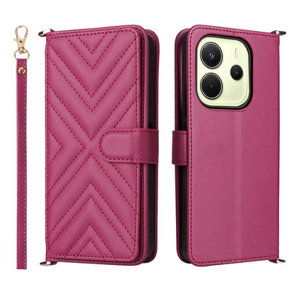 Multifunctional 6-Card Slots Leather Phone Case with Wrist Strap, For Redmi 17 5G / 4G Global 170mm / Poco M8x, For Redmi Note 17 5G / 4G Global / 5G India 169.7mm, For Redmi Note 17 Pro+ 5G Global 163.4mm, For Redmi A7 Pro 171mm / Poco C85x 5G        ...